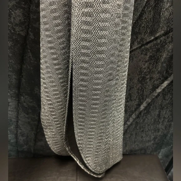 Vintage Y2K Silver Lurex Jumpsuit - Picture 4 of 6